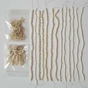 Real Natural Freshwater Pearls Cowrie Sea Shell Starfish Beads Jewelry Component